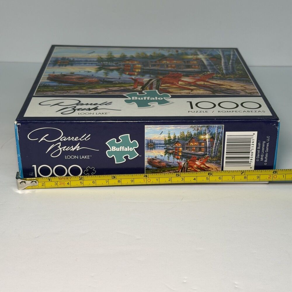 Buffalo Games Darrell Bush LOON LAKE 1000 Piece Puzzle - 26.75" x 19.75" - Used - Picture 11 of 12